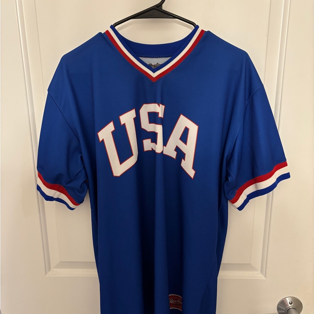 USA Red Blue Jersey, Rawlings x Barstool crossover